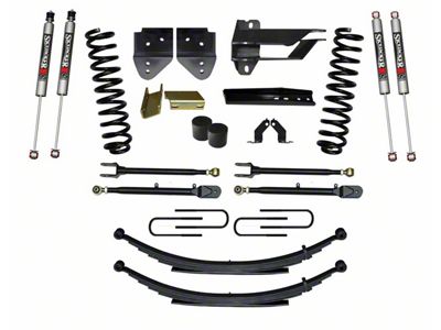 SkyJacker 4-Inch Suspension Lift Kit with 4-Link Conversion, Rear Leaf Springs and M95 Performance Shocks (17-22 4WD 6.7L Powerstroke F-250 Super Duty)