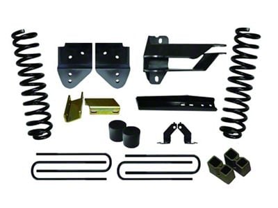 SkyJacker 4-Inch Suspension Lift Kit with Black MAX Shocks (17-22 6.2L 4WD F-250 Super Duty)