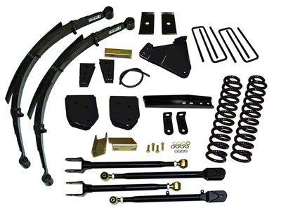 SkyJacker 6-Inch Suspension Lift Kit with 4-Link Conversion, Rear Leaf Springs and Hydro Shocks (11-16 4WD 6.7L Powerstroke F-250 Super Duty)