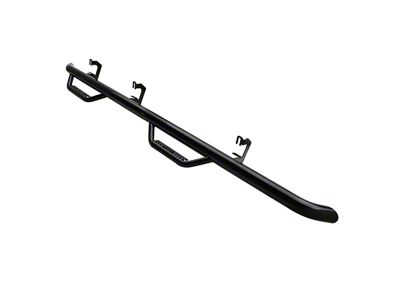 Smittybilt 3-Inch Round Wheel-to-Wheel Nerf Side Step Bars; Black (14-18 Sierra 1500 Double Cab, Crew Cab)