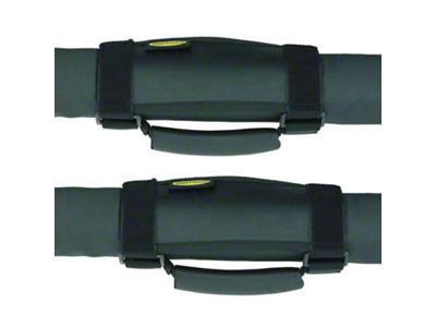 Smittybilt Deluxe Sport Bar Grab Handles; Black (Universal; Some Adaptation May Be Required)