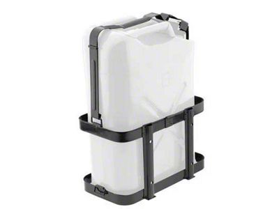 Smittybilt Jerry Gas Can Holder; Black (Universal; Some Adaptation May Be Required)