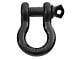 Smittybilt 3/4-Inch D-Ring Shackle with Isolator; Black