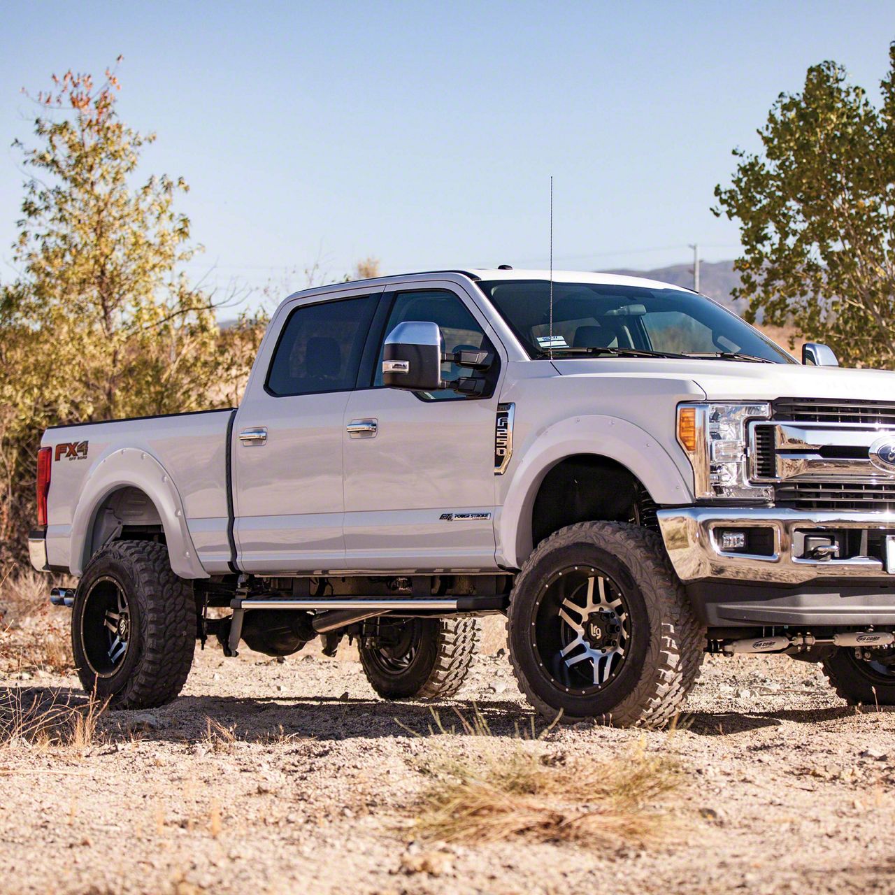 Smittybilt F-250 Super Duty M1 Bolt-On Fender Flares; Oxford White