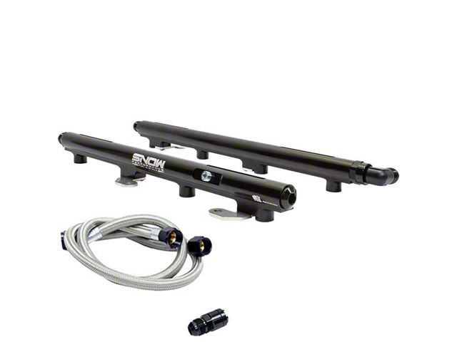 Snow Fuel Billet Fuel Rail Kit for Factory Height Injectors; Factory Fit (14-24 6.4L RAM 2500)