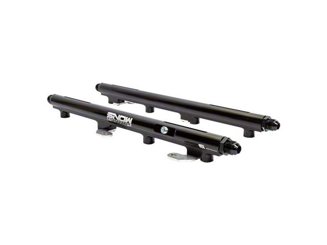 Snow Fuel Billet Fuel Rail Kit for Factory Height Injectors; Return Style (14-24 6.4L RAM 2500)