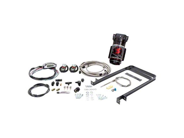 Snow Performance Stage 3 Boost Cooler without Tank; Stainless Steel Braided Line (07-24 6.6L Duramax Sierra 2500 HD)