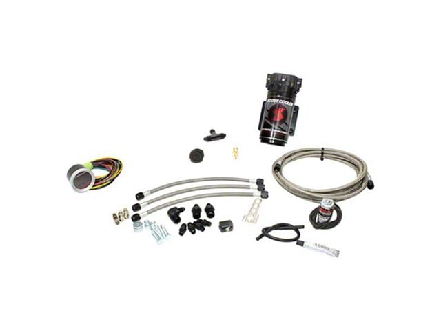 Snow Performance Stage 2.5 Boost Cooler without Tank; Stainless Steel Braided Line (07-24 6.6L Duramax Silverado 2500 HD)