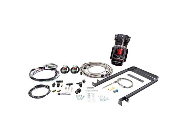 Snow Performance Stage 3 Boost Cooler without Tank; Stainless Steel Braided Line (07-24 6.6L Duramax Silverado 3500 HD)