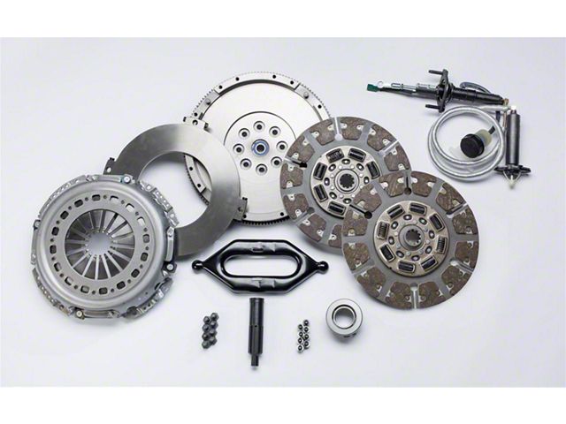 South Bend Clutch Stage 3 Street Dual Disc Organic Clutch Kit with Hydraulics; 10-Spline (05-18 5.9L, 6.7L RAM 2500 w/ G56 Transmission)