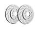 SP Performance Cross-Drilled 6-Lug Rotors with Gray ZRC Coating; Rear Pair (21-22 Canyon)