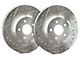 SP Performance Cross-Drilled and Slotted Rotors with Silver Zinc Plating; Front Pair (97-03 4WD F-150)