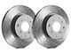 SP Performance Diamond Slot 6-Lug Rotors with Gray ZRC Coating; Front Pair (91-96 4WD Dakota; 97-02 Dakota)