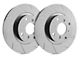 SP Performance Diamond Slot 5-Lug Rotors with Gray ZRC Coating; Front Pair (87-90 4WD Dakota)