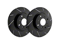 SP Performance Slotted 5-Lug Rotors with Black ZRC Coating; Front Pair (05-11 Dakota)