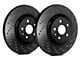 SP Performance Cross-Drilled 5-Lug Rotors with Black ZRC Coated; Rear Pair (99-03 F-150)