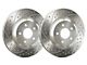 SP Performance Double Drilled and Slotted 5-Lug Rotors with Silver ZRC Coated; Front Pair (97-03 4WD F-150)