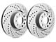 SP Performance Double Drilled and Slotted 7-Lug Rotors with Gray ZRC Coating; Front Pair (10-14 F-150)