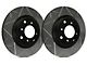 SP Performance Peak Series Slotted 5-Lug Rotors with Black ZRC Coated; Front Pair (97-03 4WD F-150)