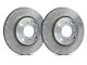 SP Performance Peak Series Slotted 5-Lug Rotors with Silver ZRC Coated; Front Pair (97-03 4WD F-150)