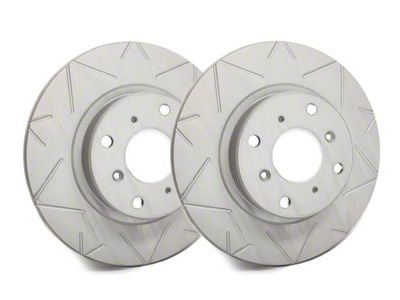 SP Performance Peak Series Slotted 6-Lug Rotors with Gray ZRC Coating; Front Pair (2009 F-150)