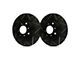 SP Performance Peak Series Slotted 7-Lug Rotors with Black ZRC Coated; Front Pair (00-03 4WD F-150)