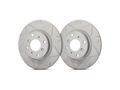 SP Performance Peak Series Slotted 7-Lug Rotors with Gray ZRC Coating; Front Pair (00-03 4WD F-150)