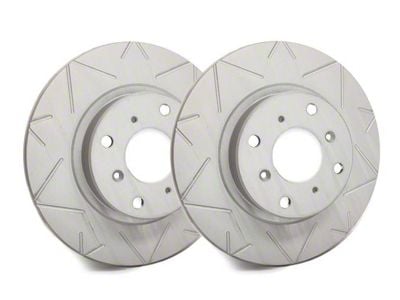 SP Performance Peak Series Slotted 7-Lug Rotors with Gray ZRC Coating; Rear Pair (99-03 F-150)