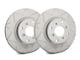 SP Performance Peak Series Slotted 7-Lug Rotors with Gray ZRC Coating; Rear Pair (00-03 2WD F-150 w/ Rear Wheel ABS)