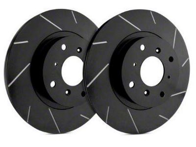 SP Performance Slotted 5-Lug Rotors with Black ZRC Coating; Front Pair (97-03 4WD F-150)