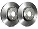 SP Performance Slotted 6-Lug Rotors with Silver ZRC Coated; Rear Pair (15-17 F-150 w/ Electric Parking Brake)