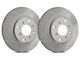 SP Performance Peak Series Slotted 8-Lug Rotors with Gray ZRC Coating; Front Pair (11-12 4WD F-350 Super Duty SRW)
