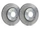 SP Performance Peak Series Slotted 8-Lug Rotors with Silver Zinc Plating; Front Pair (11-12 4WD F-350 Super Duty SRW)
