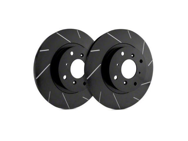 SP Performance Slotted 8-Lug Rotors with Black Zinc Plating; Front Pair (13-22 4WD F-350 Super Duty)