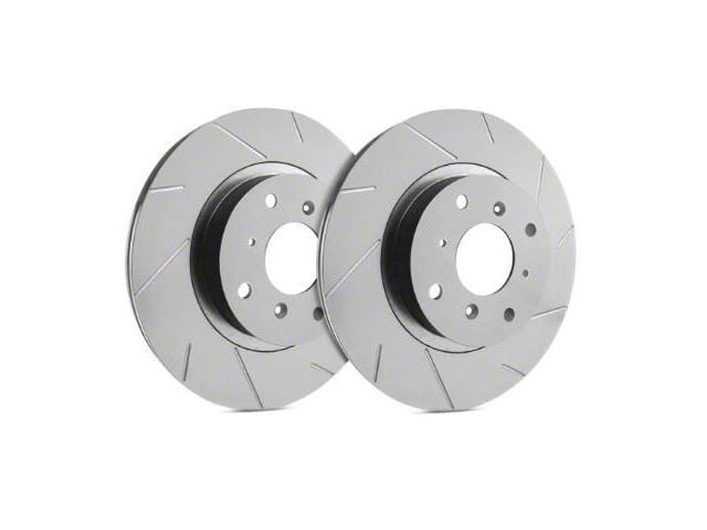 SP Performance Slotted 8-Lug Rotors with Gray ZRC Coating; Front Pair (13-22 2WD F-350 Super Duty SRW)