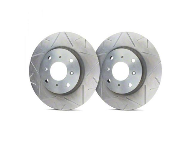 SP Performance Peak Series Slotted 6-Lug Rotors with Silver ZRC Coated; Rear Pair (19-24 RAM 1500)