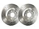 SP Performance Double Drilled and Slotted 8-Lug Rotors with Silver Zinc Plating; Front Pair (03-08 RAM 2500)