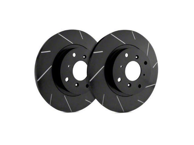 SP Performance Slotted 8-Lug Rotors with Black Zinc Plating; Rear Pair (03-08 RAM 3500)