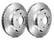 SP Performance Diamond Slot 6-Lug Rotors with Silver Zinc Plating; Rear Pair (99-06 Sierra 1500)