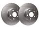 SP Performance Slotted 6-Lug Rotors with Silver Zinc Plating; Front Pair (19-24 Sierra 1500)