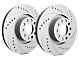 SP Performance Cross-Drilled and Slotted 6-Lug Rotors with Gray ZRC Coating; Rear Pair (99-06 Silverado 1500 w/ Rotors Under 1-Inch Thick)