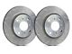 SP Performance Peak Series Slotted 6-Lug Rotors with Silver Zinc Plating; Front Pair (19-24 Silverado 1500)