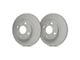 SP Performance Premium 6-Lug Rotors with Silver Zinc Plating; Rear Pair (19-24 Silverado 1500)