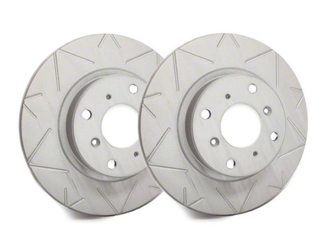 SP Performance Peak Series Slotted 8-Lug Rotors with Gray ZRC Coating; Front Pair (11-24 Silverado 2500 HD)