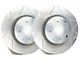 SP Performance Peak Series Slotted 8-Lug Rotors with Silver Zinc Plating; Front Pair (11-24 Silverado 2500 HD)