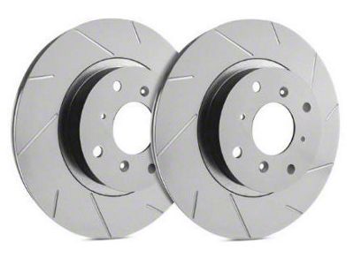 SP Performance Slotted 8-Lug Rotors with Gray ZRC Coating; Front Pair (07-10 Silverado 2500 HD)