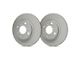 SP Performance Premium 8-Lug Rotors with Silver ZRC Coated; Rear Pair (07-10 Silverado 3500 HD DRW)