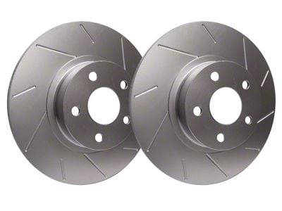 SP Performance Slotted 8-Lug Rotors with Silver ZRC Coated; Rear Pair (11-12 F-250 Super Duty)