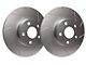SP Performance Slotted 8-Lug Rotors with Silver ZRC Coated; Rear Pair (13-22 F-250 Super Duty)