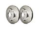 SP Performance Diamond Slot 6-Lug Rotors with Silver Zinc Plating; Rear Pair (21-24 Tahoe)